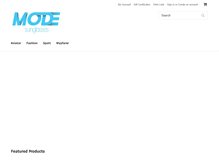 Tablet Screenshot of modesunglasses.com